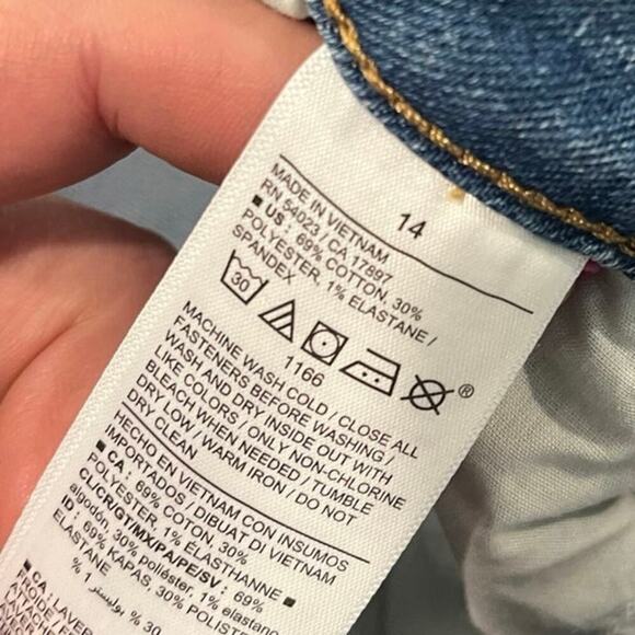 Old Navy Super Skinny Jeans High Rise Whiskering Denim Medium Wash Blue Size 14 - Picture 9 of 12